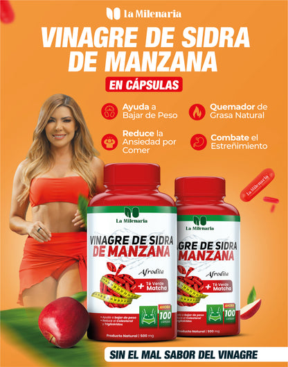 VINAGRE DE MANZANA + MATCHA