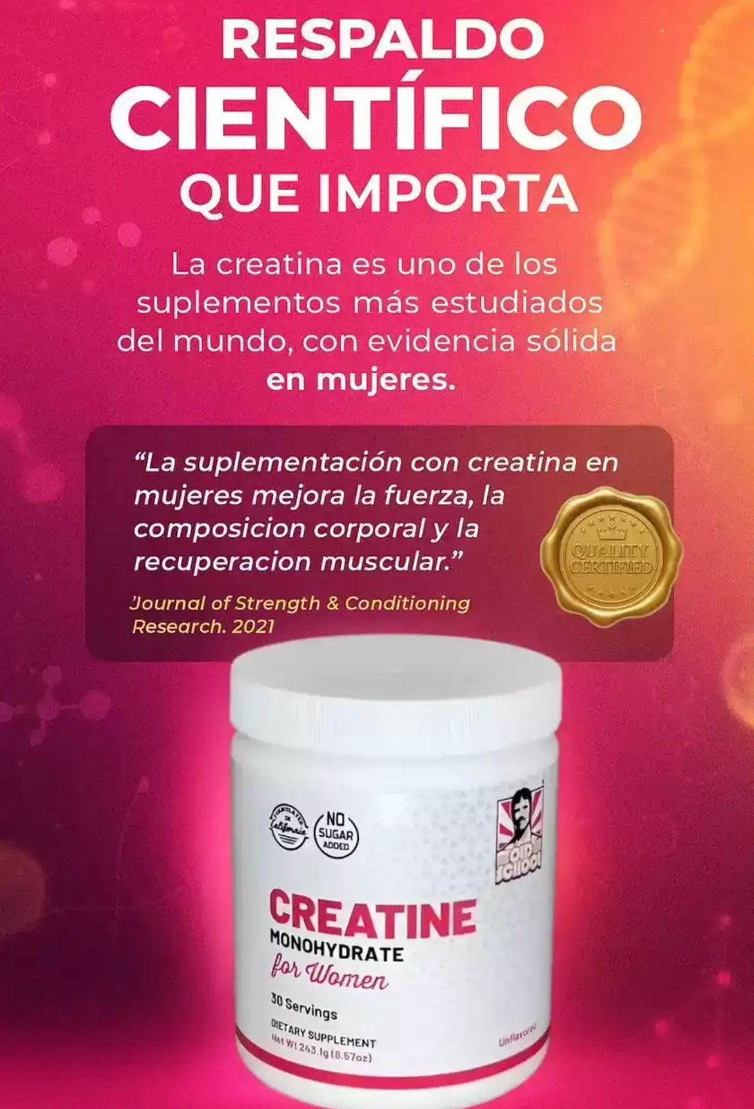 CREATINE MONOHYDRATE FOR WOMEN