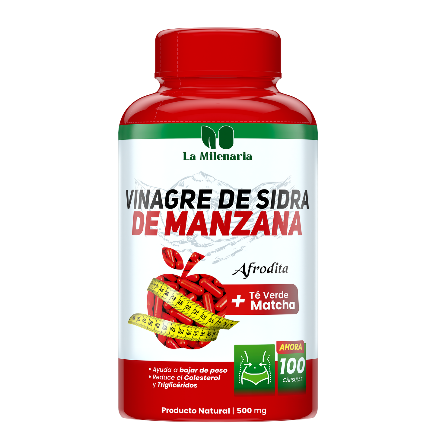 VINAGRE DE MANZANA + MATCHA